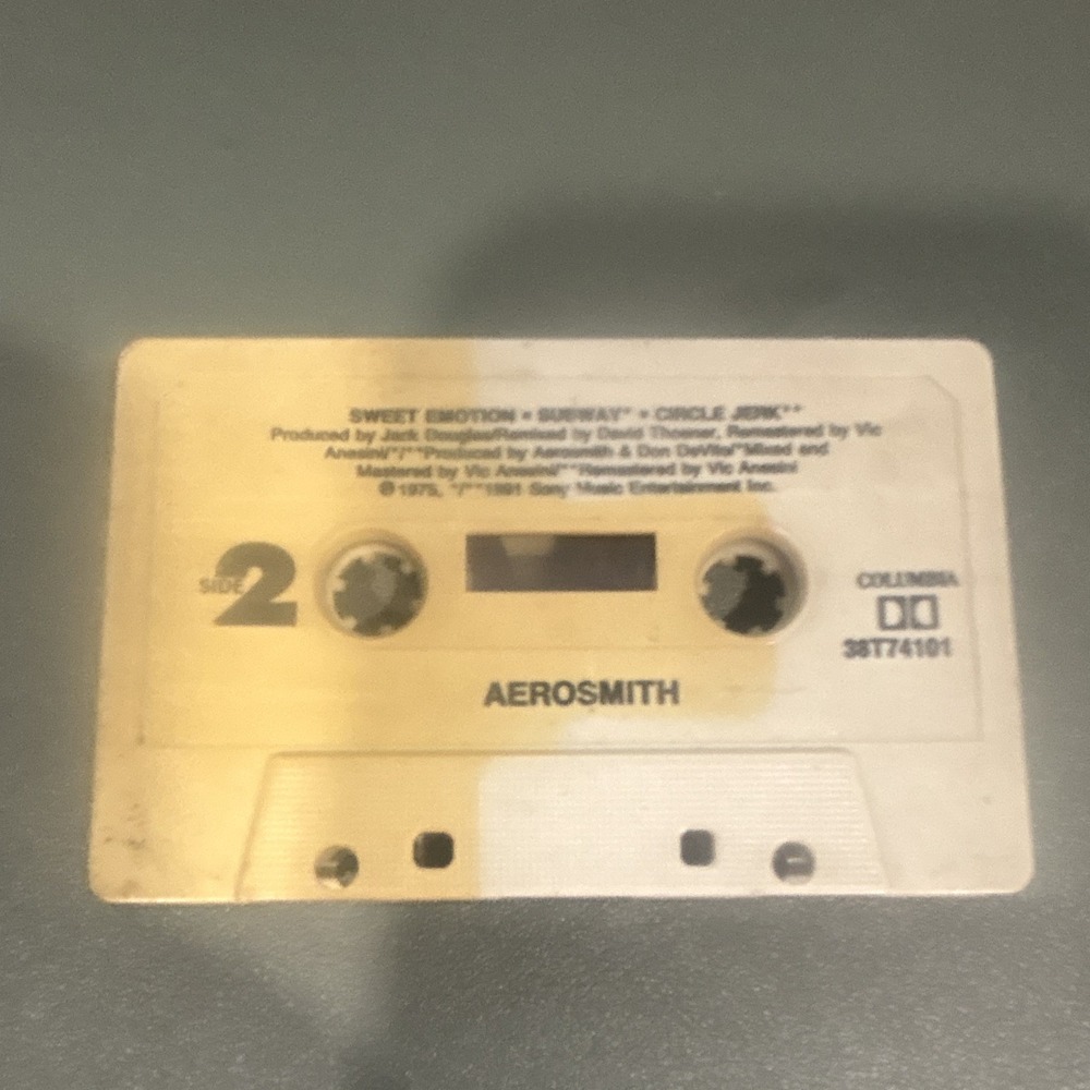 Aerosmith - Sweet Emotion/Subway/Circle Jerk Rock Cassette Single 1975 38T74101
